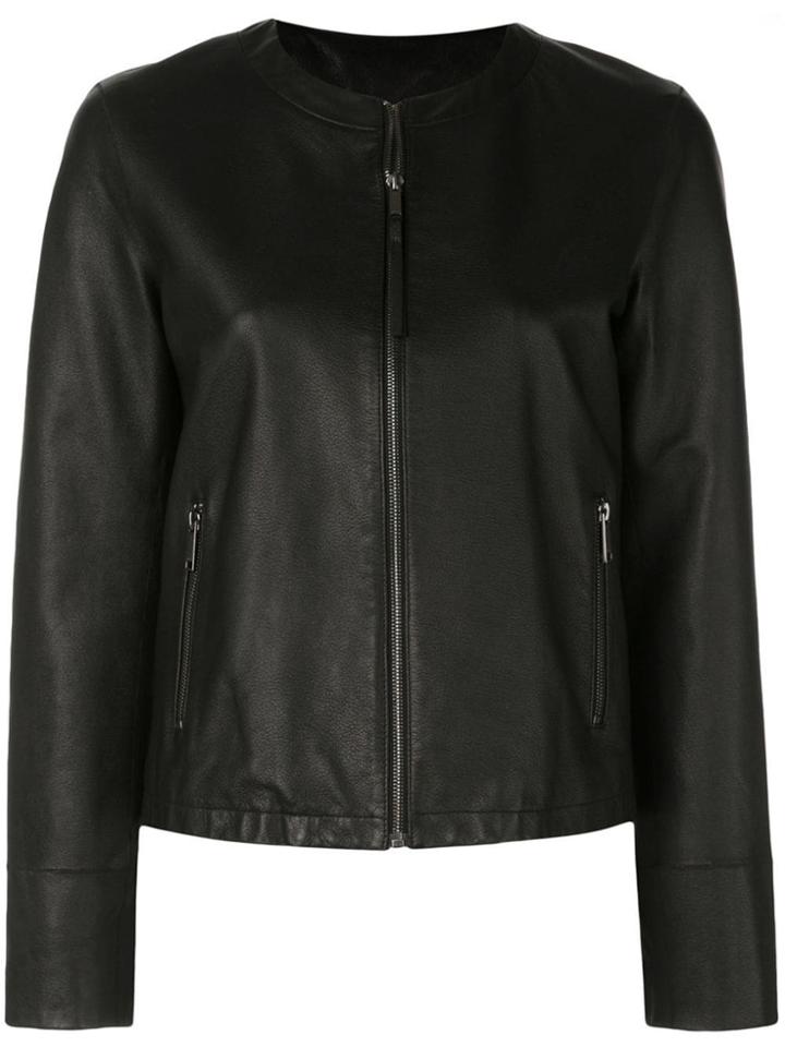 Lth Jkt Fay Leather Look Jacket - Black