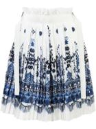 Sacai Patterned Skirt - White