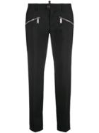 Dsquared2 Zip-detail Tailored Trousers - Black