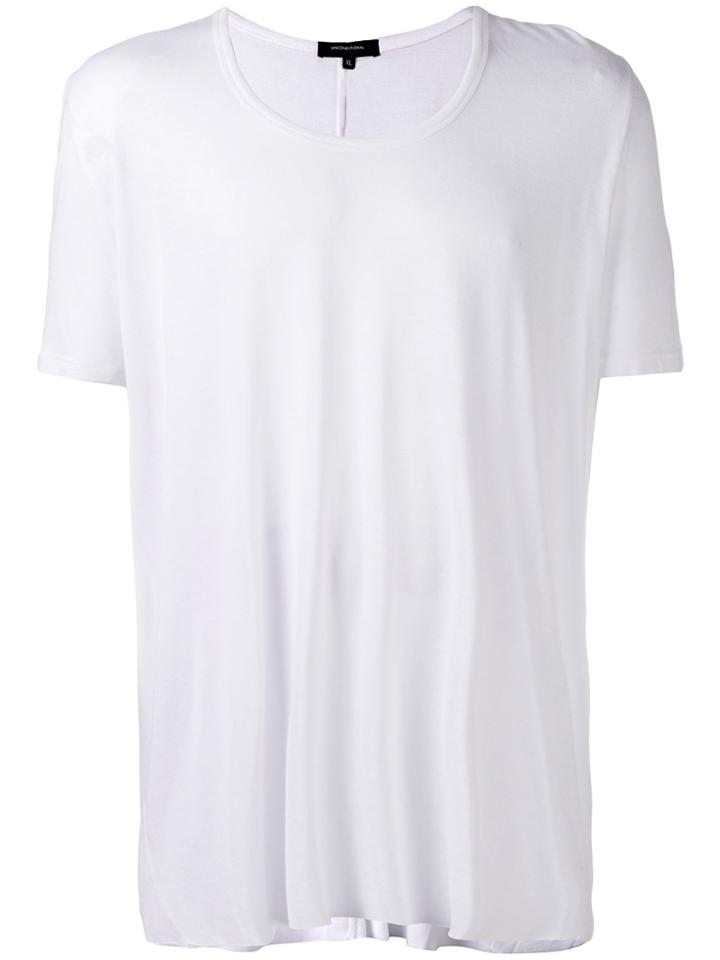Unconditional Loose Scoop Neck T-shirt - White