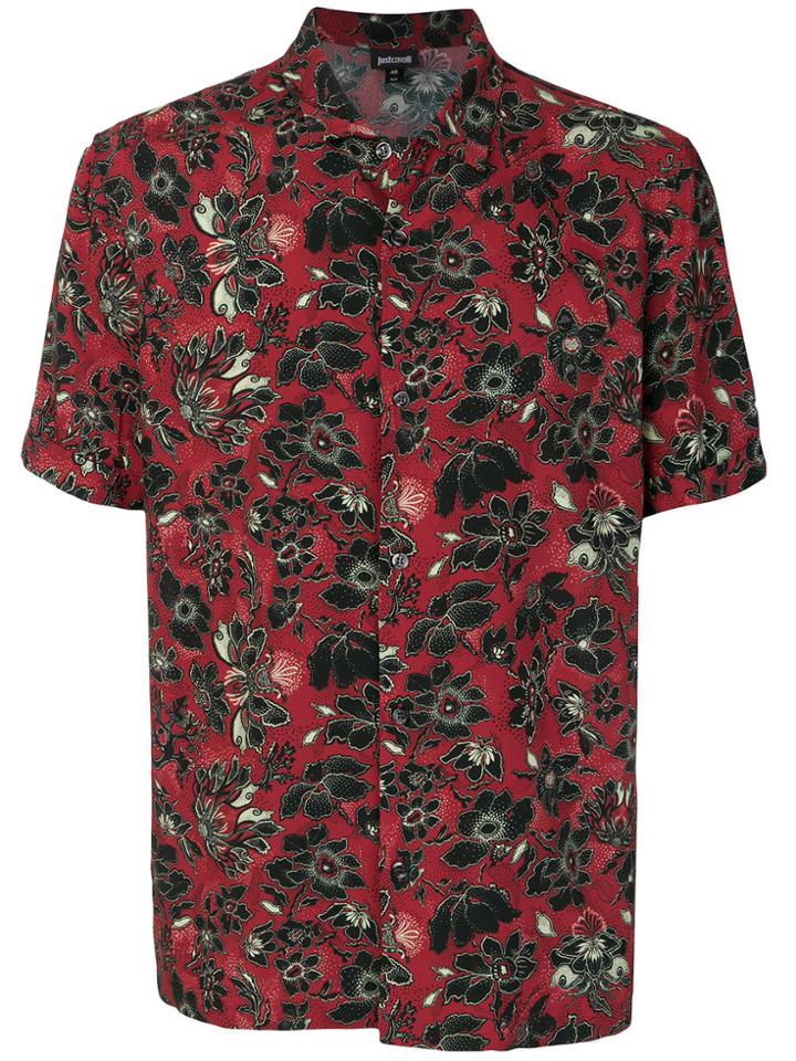 Just Cavalli Floral Printed Shirt - Red