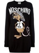 Moschino - Rat-a-porter Jumper Dress - Women - Virgin Wool - Xs, Black, Virgin Wool