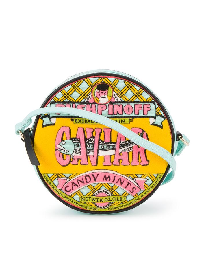 Olympia Le-tan - 'caviar' Cross-body Bag - Women - Cotton - One Size, Green, Cotton