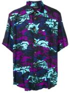 Mauna Kea Beach Print Shirt - Blue