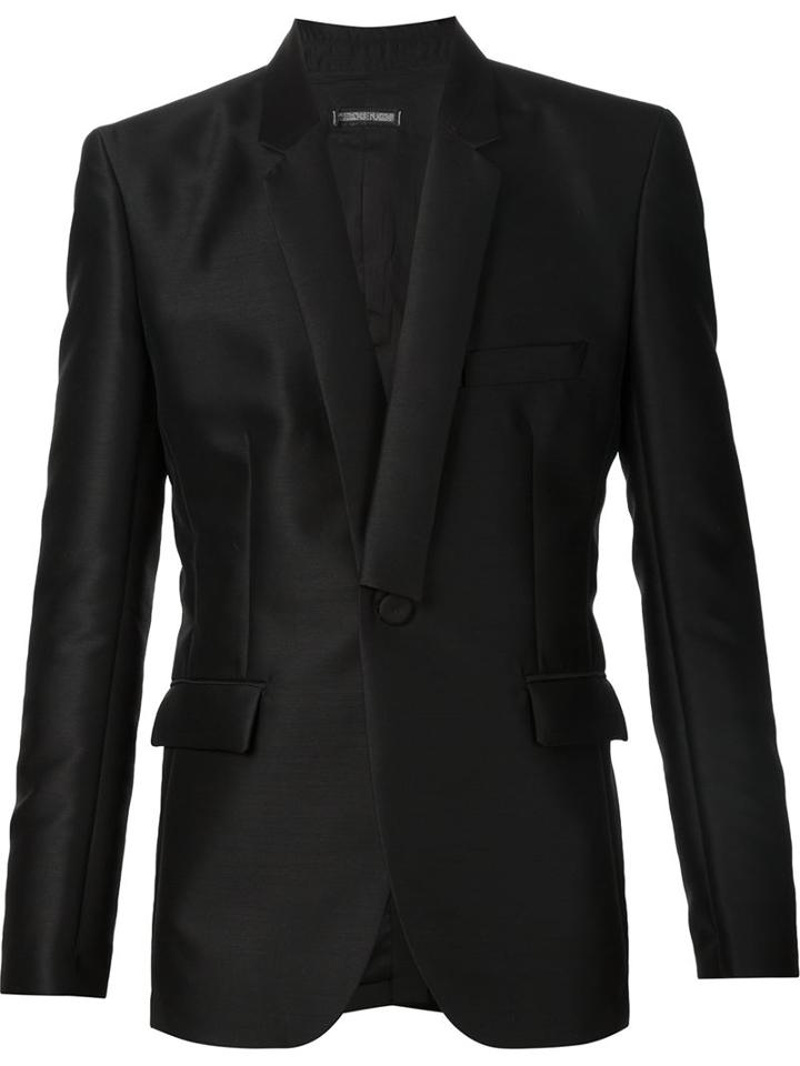 Alexandre Plokhov Front Pocket Blazer, Men's, Size: 48, Black, Silk/wool