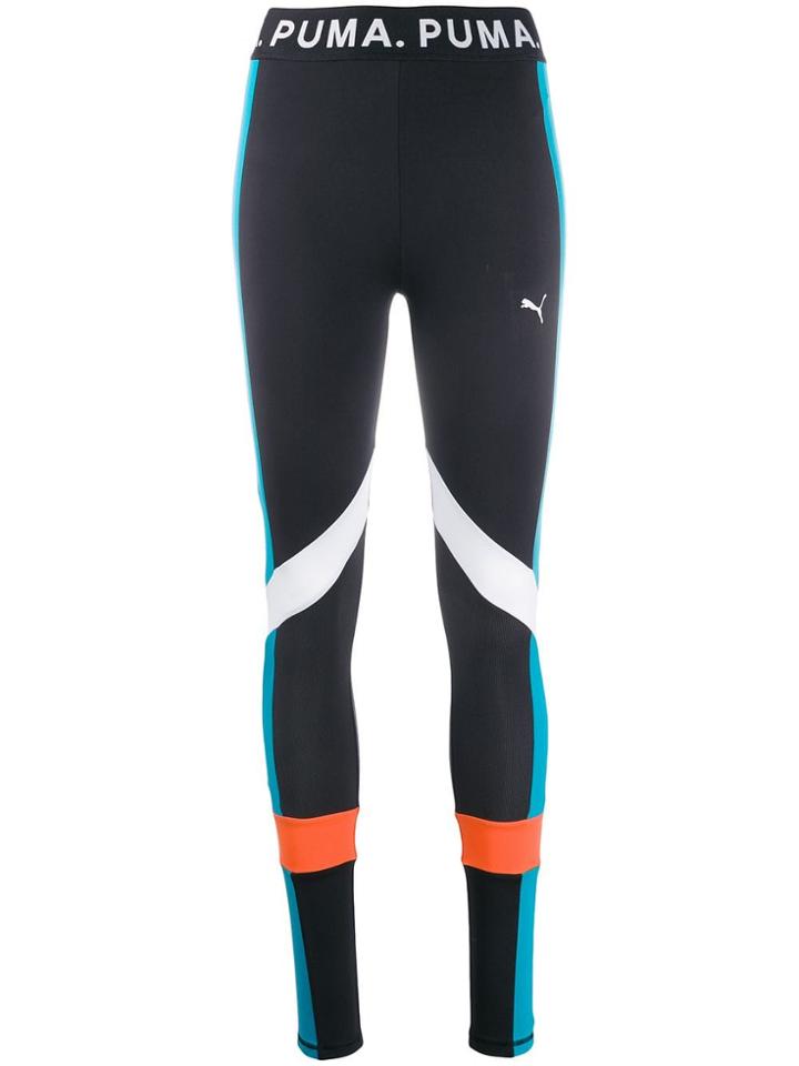 Puma Colour Block Sports Leggings - Black