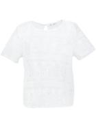 Anine Bing Lace Top, Women's, Size: Large, White, Cotton/polyester