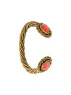 Chanel Pre-owned 1980's Twisted Gripoix Bracelet - Metallic