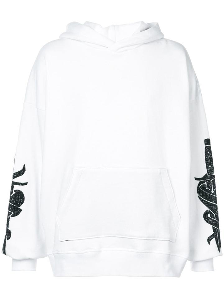 Amiri Sleeve-embellished Hoodie - White