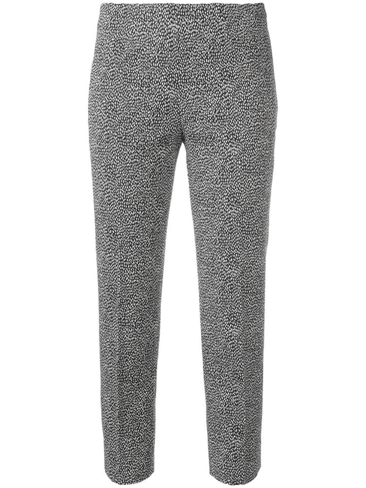 Piazza Sempione Patterned Trousers - Black