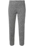 Piazza Sempione Patterned Trousers - Black
