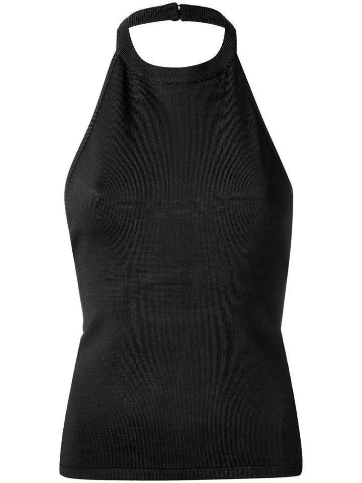 Egrey Round Neck Sleeveless Blouse, Women's, Size: P, Black, Viscose/polyamide/spandex/elastane