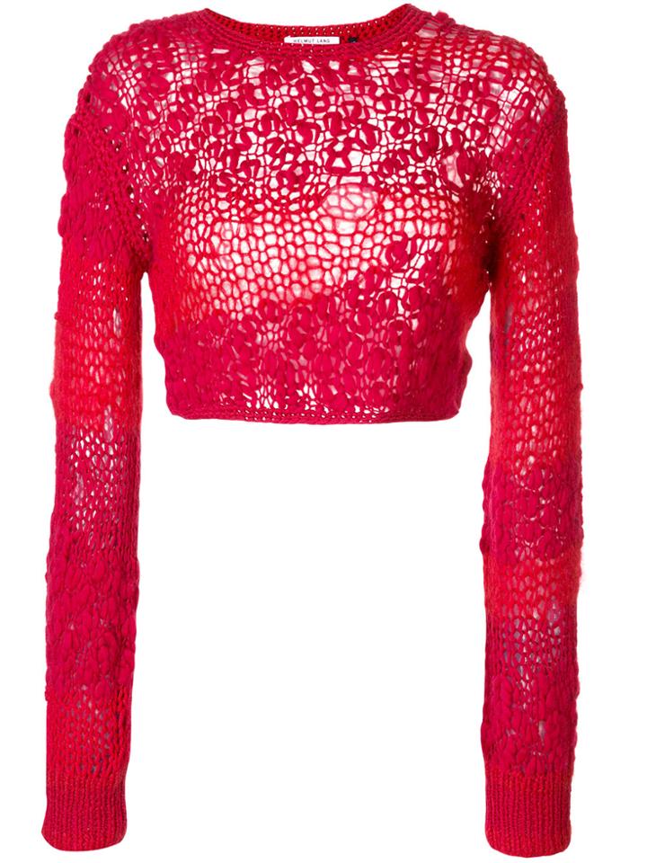 Helmut Lang Loose Knitted Top - Red