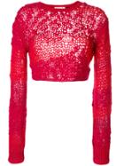 Helmut Lang Loose Knitted Top - Red