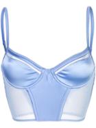 Kiki De Montparnasse Expose Crop Top - Blue