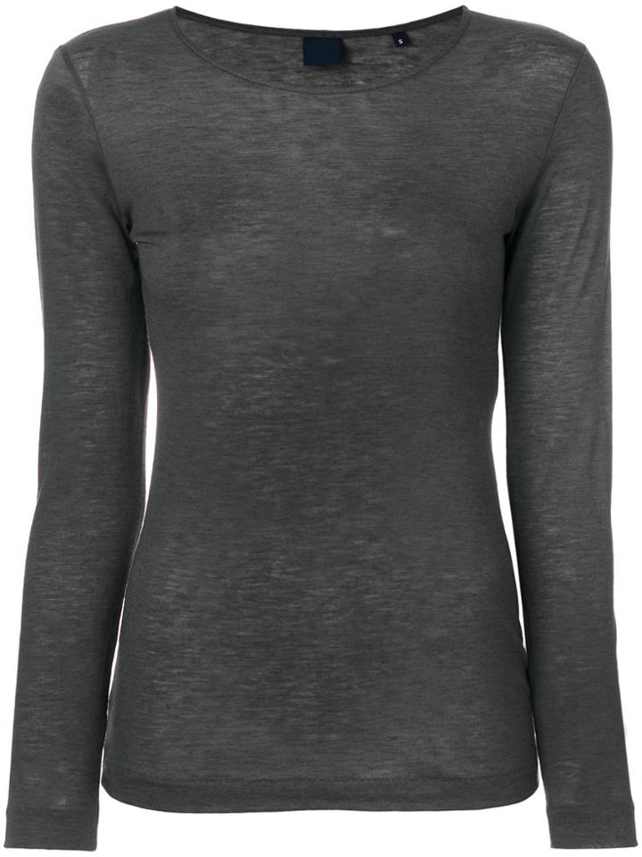 Aspesi Round Neck Jersey Top - Grey