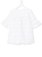 Piccola Ludo Teen Perforated Blouse - White