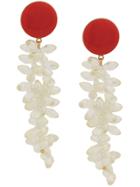 Magda Butrym Stoned Chandelier Earring - Red