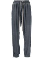 Rick Owens Drawstring Track Trousers - Blue