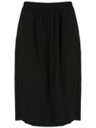 Egrey Midi Silk Skirt - Black