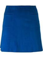 Stouls Lolita Skirt, Women's, Size: Xs, Blue, Lamb Nubuck Leather/cotton/spandex/elastane