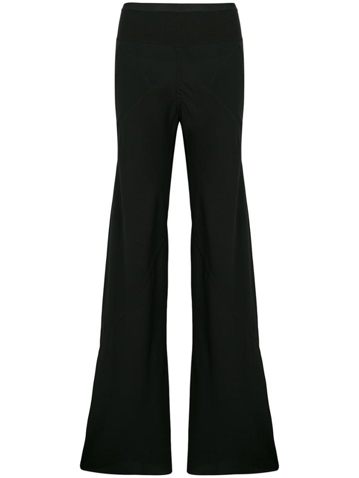 Rick Owens Ribbed Waist Trousers - Black