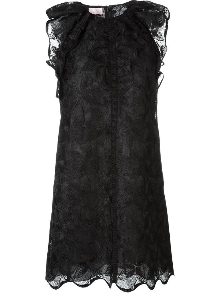 Giamba Embroidered Mini Dress