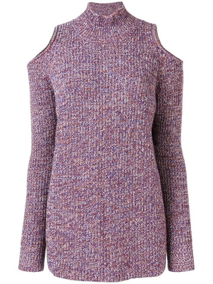 Zoe Jordan Cold Shoulder Jumper - Red