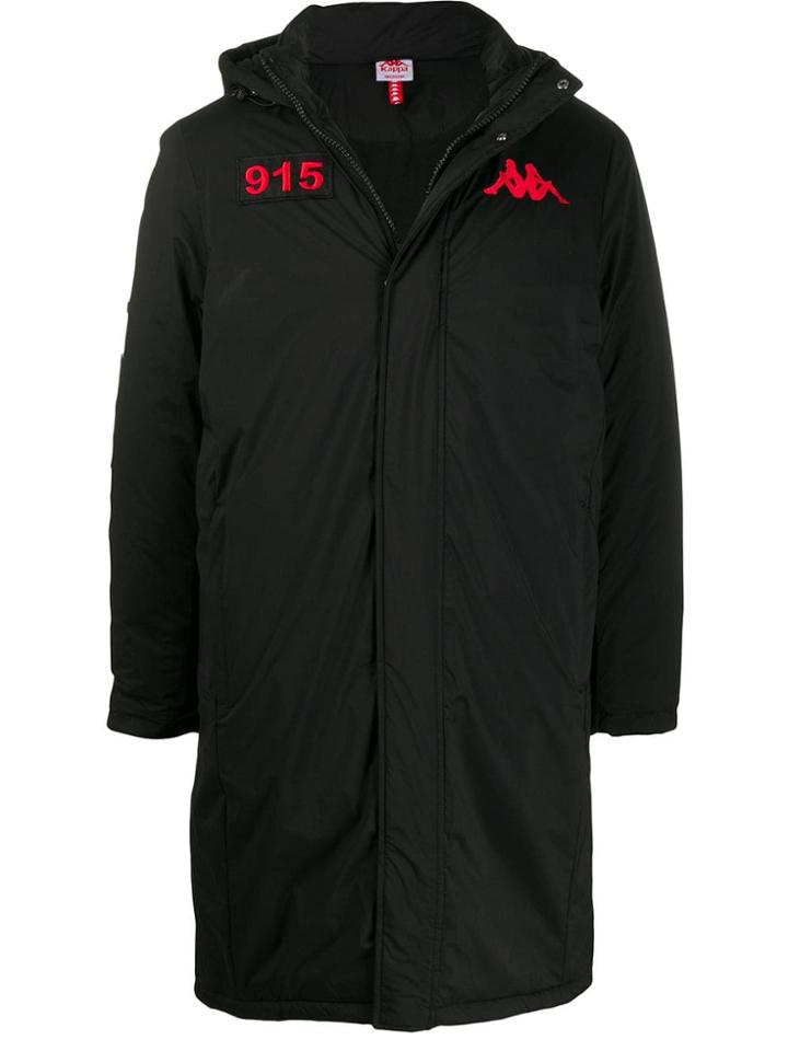 Kappa Embroidered Logo Coat - Black