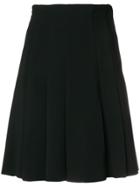 Ermanno Scervino Pleated Mid Length Skirt - Black