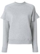 Tommy Hilfiger Ruffled Sleeve Jumper - Grey