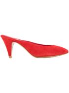 Mansur Gavriel Bow Flat Pumps - Red
