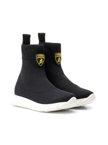 Bumper Teen Lamborghini Sock Sneakers - Black