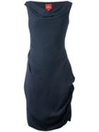 Vivienne Westwood - Draped Midi Dress - Women - Polyester/acetate/viscose - 44, Blue, Polyester/acetate/viscose