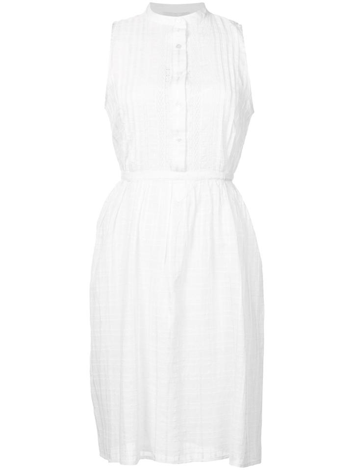 Vanessa Bruno Pleated Front Dress - White