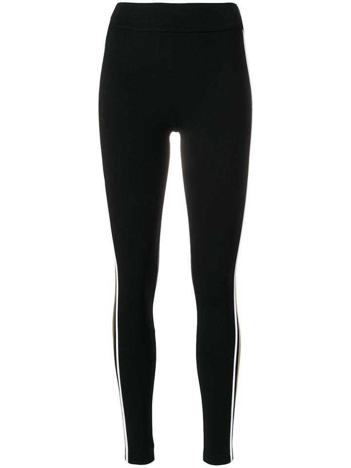 No Ka' Oi Metallic Stripe Leggings - Black