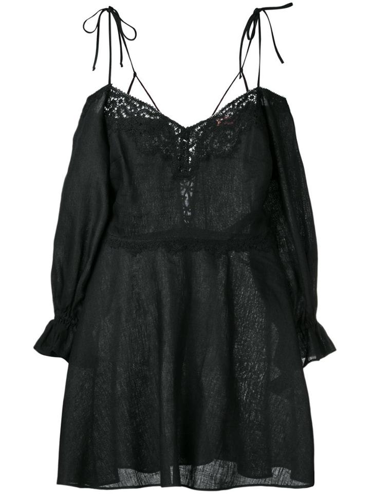 Ermanno Scervino Black Linen Dress
