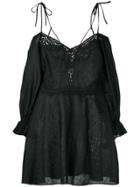 Ermanno Scervino Black Linen Dress