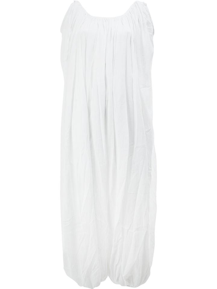 Kalita Long Balloon Dress - White