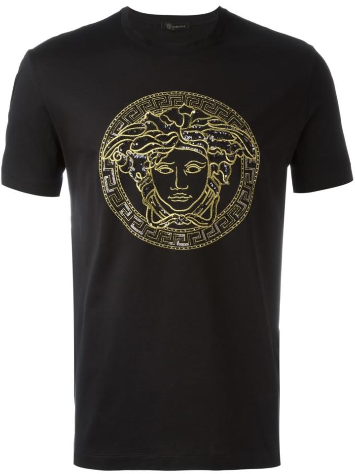 Versace Sequin Detail Medusa T-shirt
