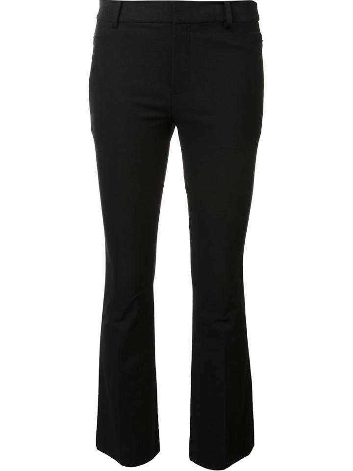 Derek Lam 10 Crosby Cropped Trousers, Women's, Black, Cotton/elastodiene