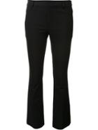 Derek Lam 10 Crosby Cropped Trousers, Women's, Black, Cotton/elastodiene