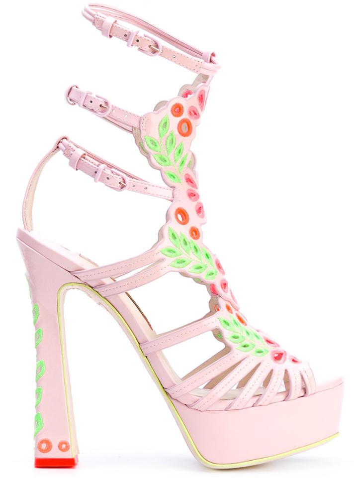 Sophia Webster 'liliana' Platform Sandals - Pink & Purple