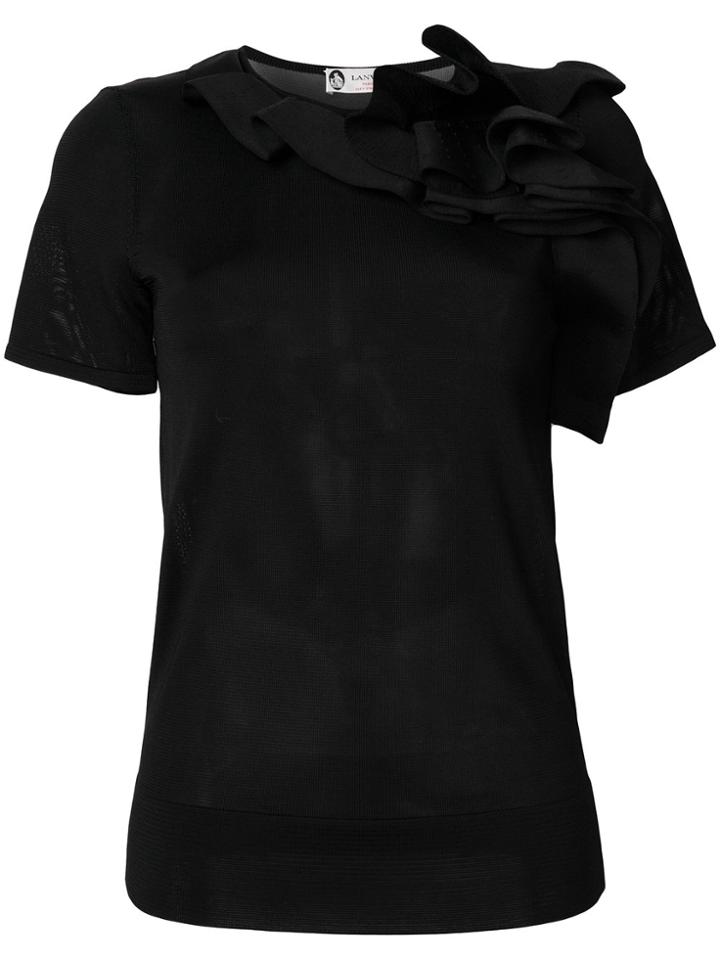 Lanvin Ruffled Top - Black