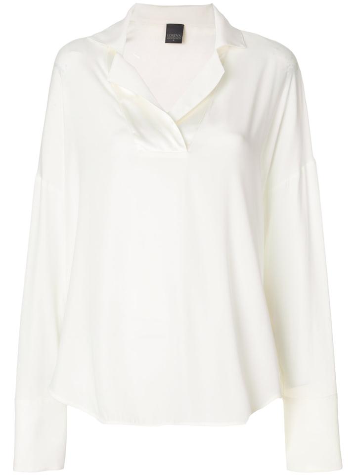 Lorena Antoniazzi Long Sleeve Blouse - Nude & Neutrals