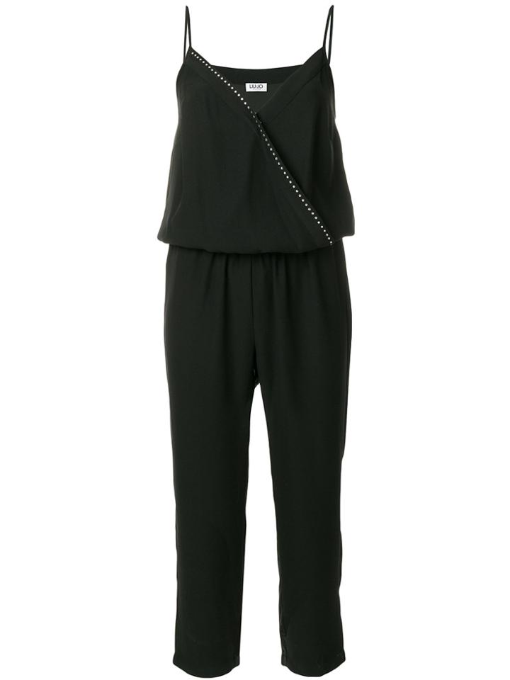 Liu Jo Wrap Front Jumpsuit - Black