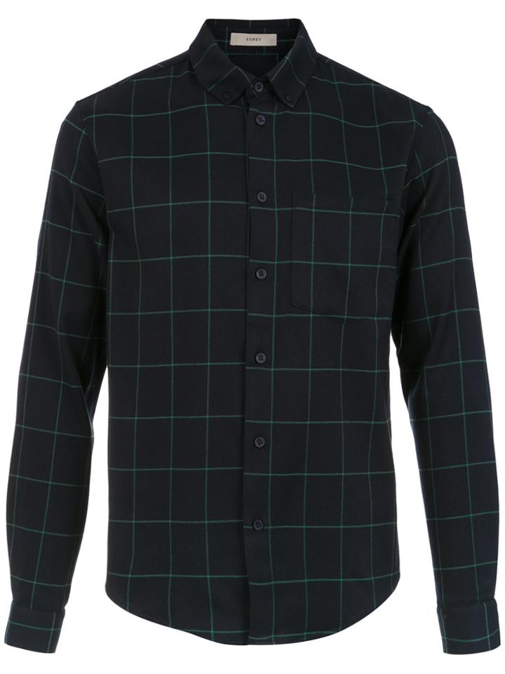 Egrey Checked Shirt - Blue