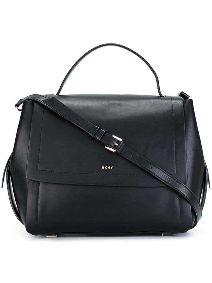 Dkny Front Flap Tote, Women's, Black
