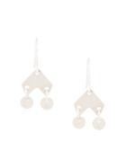 Petite Grand Oriental Earrings - Silver