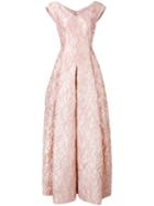 Notion Gown - Women - Silk/acrylic/polyester/cupro - 40, Pink/purple, Silk/acrylic/polyester/cupro, Talbot Runhof